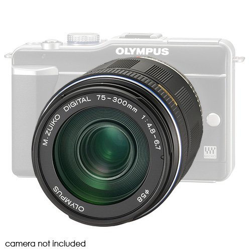 Olympus M.Zuiko 75-300mm f/4.8-6.7 ED Digital Zoom Lens (Black) with UV Filter + Accessory Kit for PEN Micro 4/3 E-P1, E-P2, E-PL1, E-PL2 Cameras ( Olympus Len ) รูปที่ 4