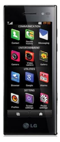 LG BL40 New Chocolate Unlocked Quad-Band GSM Phone with 5 MP Camera, 4-Inch WVGA HD LCD , Dual Screen UI--International Version with Warranty (Black) ( LG Mobile ) รูปที่ 1