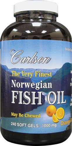 Carlson The Very Finest Fish Oil Orange Chewables, 1000mg Softgels, 240-Count ( Carlson Omega 3 ) รูปที่ 3