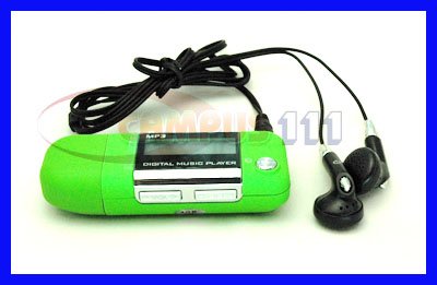 GREEN 4GB MP3 WMA MUSIC PLAYER FM RADIO VOICE RECORDER ( All Land Networking Player ) รูปที่ 1