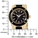 รูปย่อ AK Anne Klein Women's 109180BKGB Gold-Tone and Black Plastic Dress Watch รูปที่4