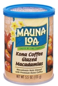 Mauna Loa Kona Coffee Glazed Macadamia Nuts, 5.5-Ounce Canisters (Pack of 6)
