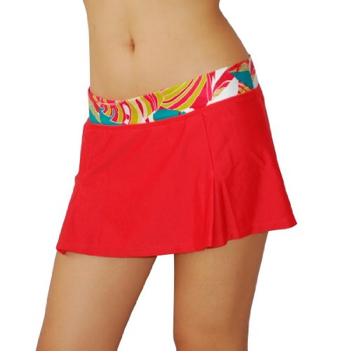 Swimsuit Skye Ladies Soft Mini Swim Skirt & Swimwear Cover-up - Swim Bottom (Type Two Piece) รูปที่ 1