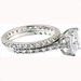 รูปย่อ ParisJewelry Sterling Silver Princess Diamond Bridal Engagement Ring ( ParisJewelry ring ) รูปที่2