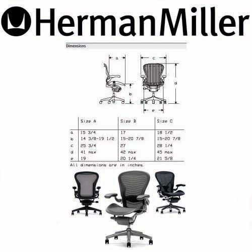 Aeron by Herman Miller - Aeron Basic Graphite Office Task Chair Size B (Classic Carbon Graphite) รูปที่ 7