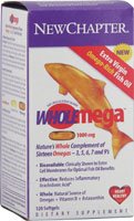 New Chapter - Wholemega 1000mg (120), 1000mg, 120 softgels ( New Chapter Omega 3 ) รูปที่ 1