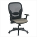 รูปย่อ Air Grid Mesh Back Managers Chair with Fabric Seat Black Mesh/Grape Fabric (Purple) รูปที่4