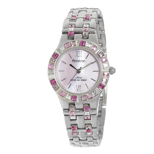 Armitron Women's 753782PMPS NOW Swarovski Crystal Accented Silver-Tone Dress Watch รูปที่ 1