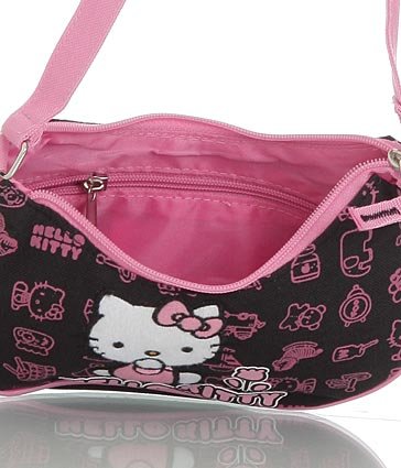 Hello Kitty ''Pink Graphics'' Mini Hobo ( Hello Kitty Hobo bag  ) รูปที่ 4