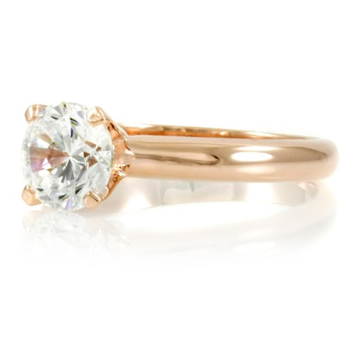 Serafina's Engagement Ring - Rose Gold Plated - Round Cut CZ 925 Sterling Silver, 1.25 Carat ( Emitations ring ) รูปที่ 3