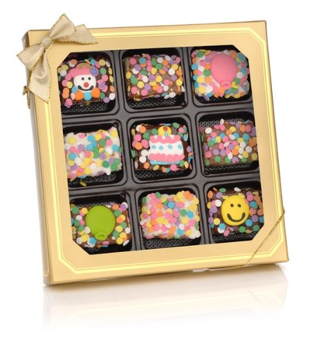 Birthday Chocolate Dipped Mini Krispies®- Window Gift Box of 9  รูปที่ 1