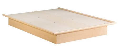 Queen Size Maple Finish Platform Bed  รูปที่ 1