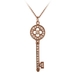 รูปย่อ Rose Gold Plated Sterling Silver Cubic Zirconia Key Pendant, 18" ( Amazon.com Collection pendant ) รูปที่1