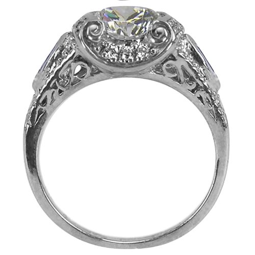 Antique Diamond Sapphire Ring ( Da'Carli ring ) รูปที่ 5