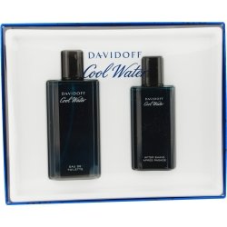 COOL WATER by Davidoff Gift Set for MEN: SET-EDT SPRAY 4.2 OZ & AFTERSHAVE 2.5 OZ ( Men's Fragance Set) รูปที่ 1