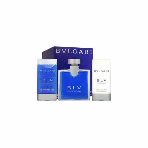 Bvlgari BLV Homme by Bvlgari for Men 3 Piece Set Includes: 1.7 oz Eau de Toilette Spray + 2.5 oz After Shave Emulsion + 2.5 oz Shampoo and Shower Gel ( Men's Fragance Set) รูปที่ 1