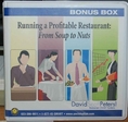 Running a Profitable Restaurant: From Soup To Nuts Bonus Box  