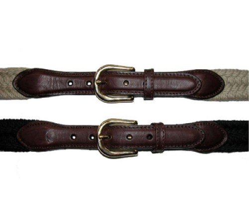 Canterbury Cotton Braided Leather Trim Belt  รูปที่ 1