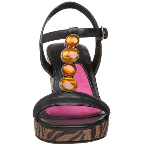 Gretta Women's Glam T-Strap Wedge Sandal รูปที่ 6