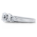 รูปย่อ Sterling Silver 925 Round Prong-Set Cubic Zirconia CZ 5-Stone Ring - Women's Engagement Wedding Ring ( BERRICLE ring ) รูปที่3