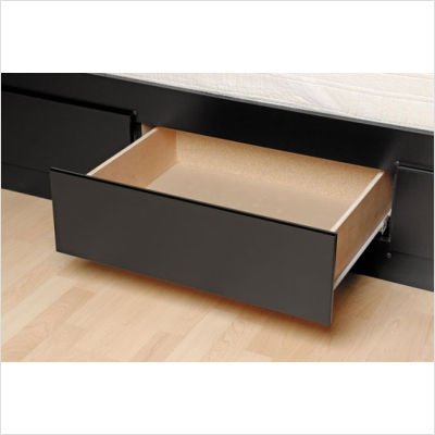 Prepac Sonoma Storage Platform Bed Black Finish  รูปที่ 3