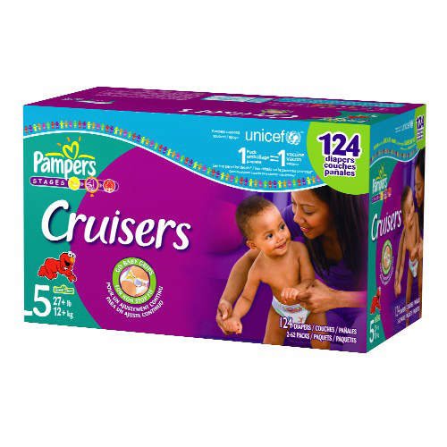 Pampers Diapers Cruisers Size 5 / 124 Count  รูปที่ 1