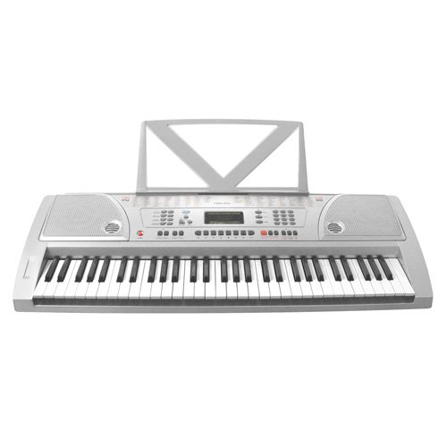 Huntington KB61-100 61-Key Portable Electronic Keyboard,  Silver รูปที่ 1
