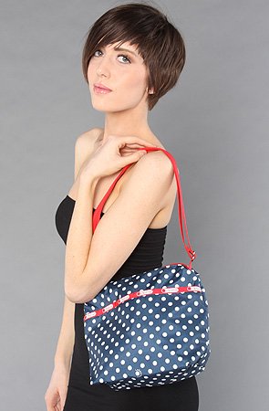 LeSportsac The Small Cleo Crossbody Hobo in Yacht Dot Print,Bags (Handbags/Totes) for Women ( LeSportsac Hobo bag  ) รูปที่ 7