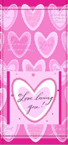 Chocolate Candy Bar - Love Loving You Pink Valentines Design, Milk Chocolate ( Olde Naples Chocolate Chocolate ) รูปที่ 1