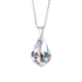 รูปย่อ Genuine Swarovski Crystal Baroque Pendant with Sterling Silver Chain - Crystal Clear ( Nvie Designs pendant ) รูปที่1