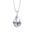 Genuine Swarovski Crystal Baroque Pendant with Sterling Silver Chain - Crystal Clear ( Nvie Designs pendant )