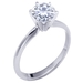 รูปย่อ Stunning! Women's 14k White-gold 6.50mm (1 CT) Moissanite Solitaire Engagement Ring by Vicky K Designs ( Vicky K ring ) รูปที่1