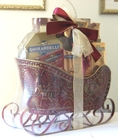HOUDINI GHIRARDELLI Metal Sleigh Chocolate Gift Basket ( HOUDINI GHIRARDELLI Chocolate Gifts )