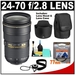 รูปย่อ Nikon 24-70mm f/2.8G AF-S ED Zoom-Nikkor Lens with HB-40 Hood & Pouch Case + UV Filter + Accessory Kit for Nikon D3, D3s, D3x, D300, D40, D60, D5000, D90, D7000, D300s, D3000 & D3100 Digital SLR Cameras ( Nikon Len ) รูปที่1