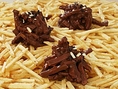 Chocolate Covered Potato Stix in a Lucite Box ( SweetBliss by Ilene C. Shane Chocolate Gifts )