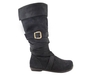 รูปย่อ Strappy Slouch Buckle Boot 5.5 BLACK ( Riding shoe Glaze ) รูปที่2