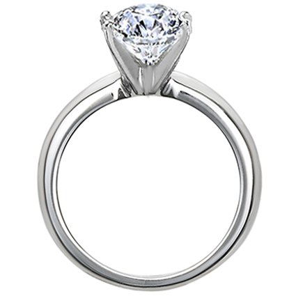 0.45 cttw, F Color, GIA Certified, Round Diamond Solitaire Engagement Ring in 14K White Gold - Size 7 ( DivaDiamonds ring ) รูปที่ 4