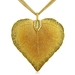 รูปย่อ Heart Shaped 24K Gold Overlay Leaf Pendant on Multi Chain Necklace ( SuperJeweler pendant ) รูปที่1