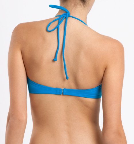 Swimsuit Black Poppy Twist Front Solid Bandeau Top (Type Two Piece) รูปที่ 3