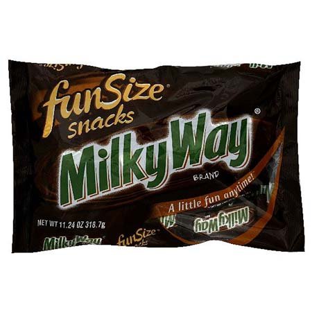 Milky Way Chocolate Bars Fun Size Bag 11.24 oz (Pack of 24) ( Milky Way Chocolate ) รูปที่ 1