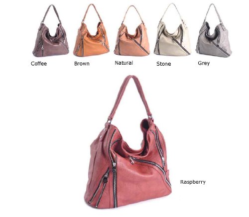 Designer Inspired Natalie Zip Hobo/Handbag - Colors Available ( Nvie Designs Hobo bag  ) รูปที่ 1