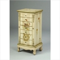 Six Drawer Jewelry Armoire in Antique Ivory ( Antique )