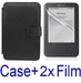 รูปย่อ Neewer Black Protective Leather Case Cover For Amazon Kindle 3 eBook E-Reader + 2x SCREEN PROTECTOR (Kindle E book reader) รูปที่1