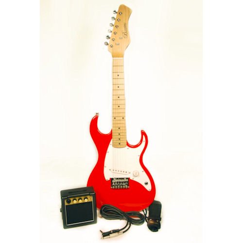 Barcelona 1/2 Size Mini Electric Guitar Package- Red ( Barcelona guitar Kits ) ) รูปที่ 1