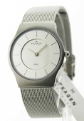 Womens Skagen Steel Ultra Slim Dress Watch 233SSS