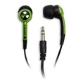 Ifrogz EarPollution Plugz - Headphones ( in-ear ear-bud ) - black, lime ( iFrogz Ear Bud Headphone )