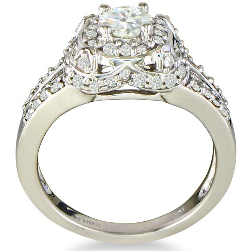 1ct Diamond Engagement Ring in 14k White Gold ( SuperJeweler ring ) รูปที่ 4
