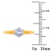 รูปย่อ Stunning! Women's 14k Yellow-gold 5.00mm (1/2 CT) Moissanite Solitaire Engagement Ring by Vicky K Designs ( Vicky K ring ) รูปที่2