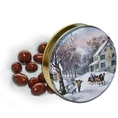 2 lb Raisins Covered in Sugar Free Milk Chocolate Tin - Currier & Ives ( Catoctin Kettle Korn Chocolate & Fruit )
