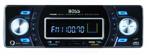Boss 755DBI In-Dash Solid State MP3 Receiver with Built-In iPod Docking Station ( BOSS Car audio player ) รูปที่ 1